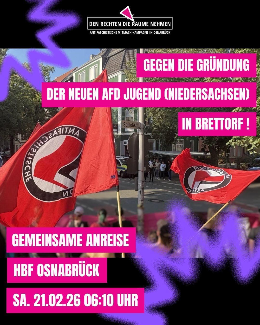 Gegen die Gründung der AfD-Jugend Niedersachsen in Brettorf!
