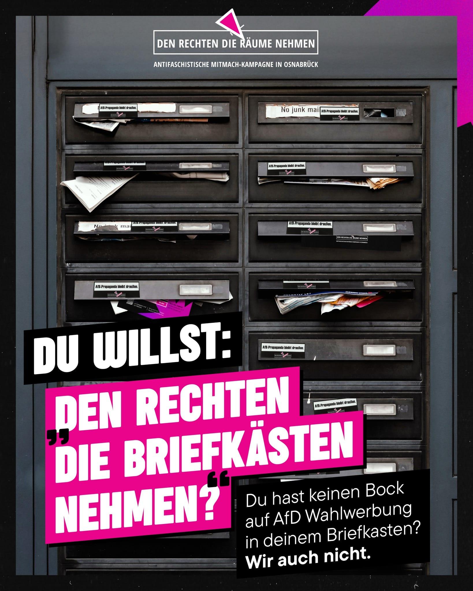 Neue Anti-AfD Briefkastensticker!