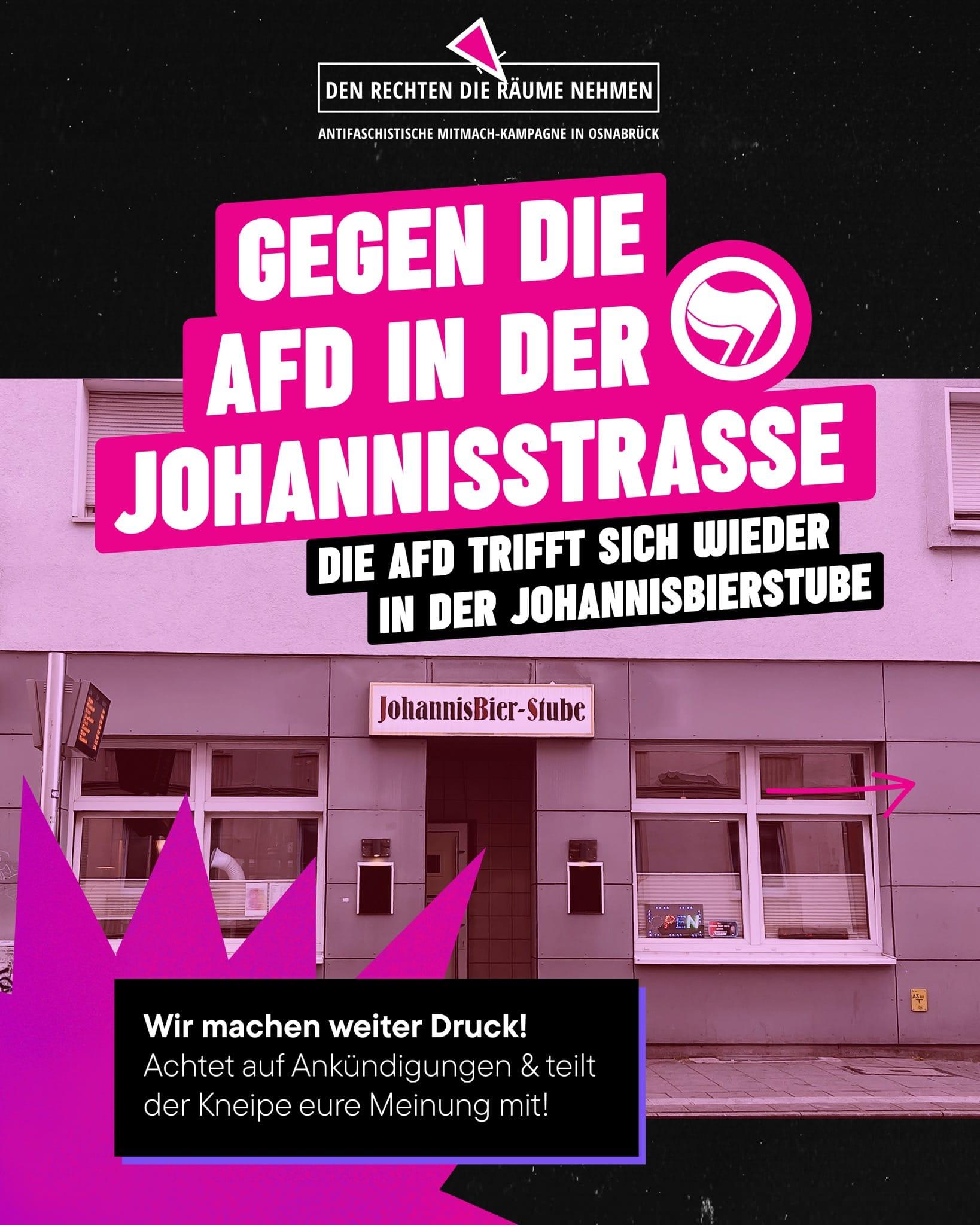 Gegen die AfD in der Johannisstraße!